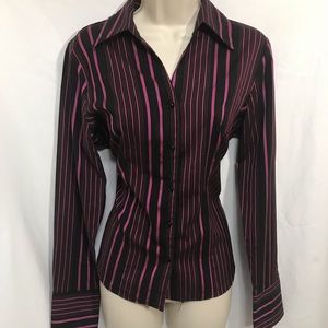 Black & Hot Pink Blouse